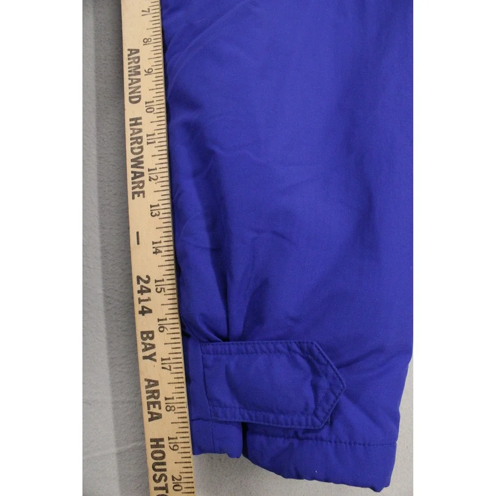 Lands End Squall Parka Mens XL Blue Fleece Lined Insulated Jacket